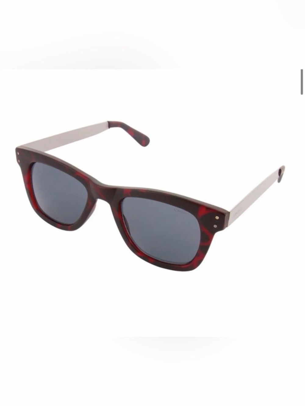 KOMONO The Allen Sunglasses NEW Tortoise Shell Silver Metal UV400